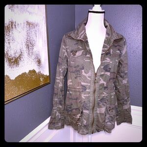 Ashley by 26 International camo utility jacket